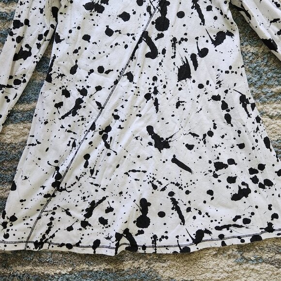 ‼️SPLATTER PAINT A Line Tee Shirt Dress Size M‼️ - Picture 5 of 10